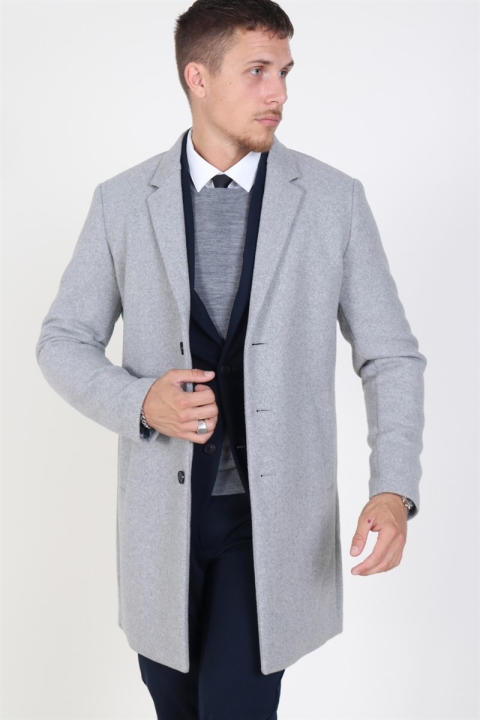 Jack & Jones Moulder Ullkappa Light Grey Melange