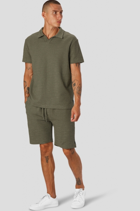 Clean Cut Copenhagen Seth Structure Polo SS Army