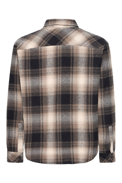 Solid Rikki Woven LS Shirt Slate Black