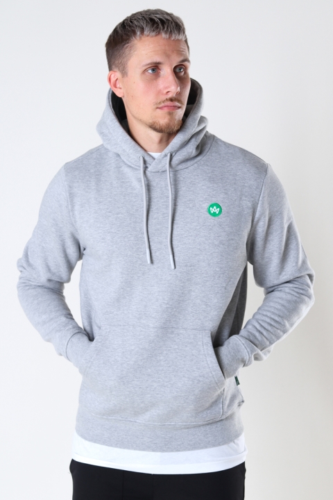 Kronstadt Lars Organic/Recycled hood sweat Grey mel