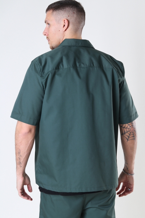 ONLY & SONS ONSNOAR COMPACT SS TC TWILL OVERSHIRT Jungle Green