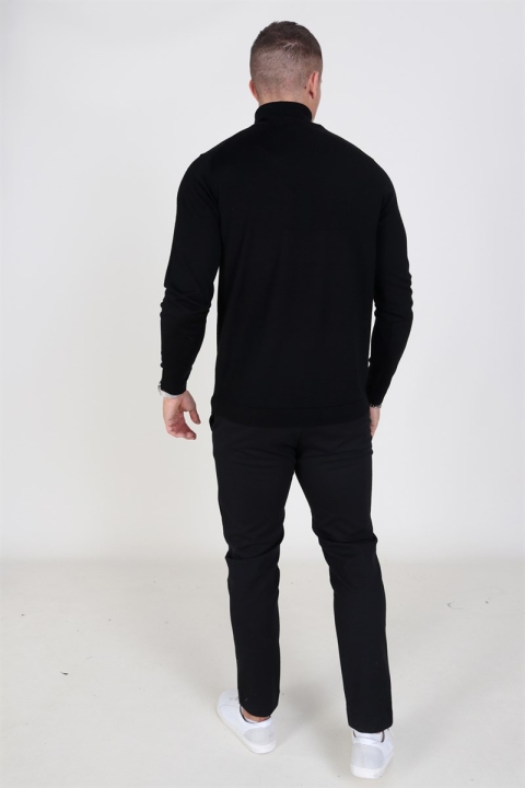 Selected Merino Turtleneck Strik Black