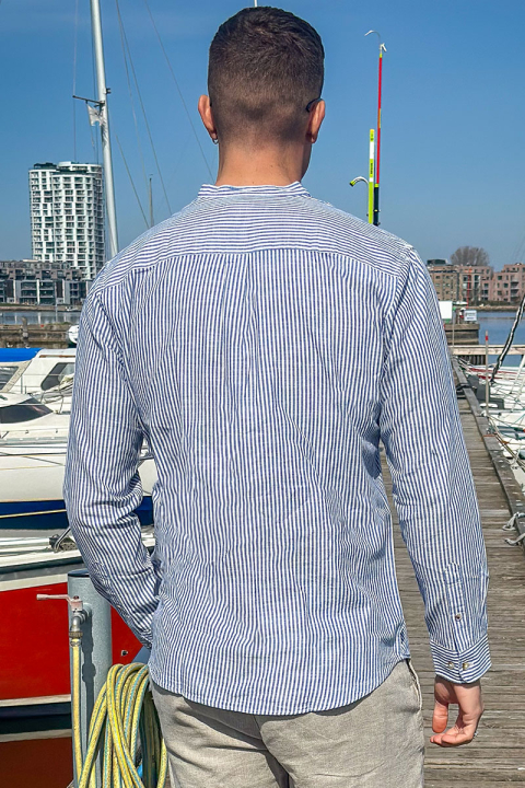 Jack & Jones Summer Band Shirt LS Infinity Stripe