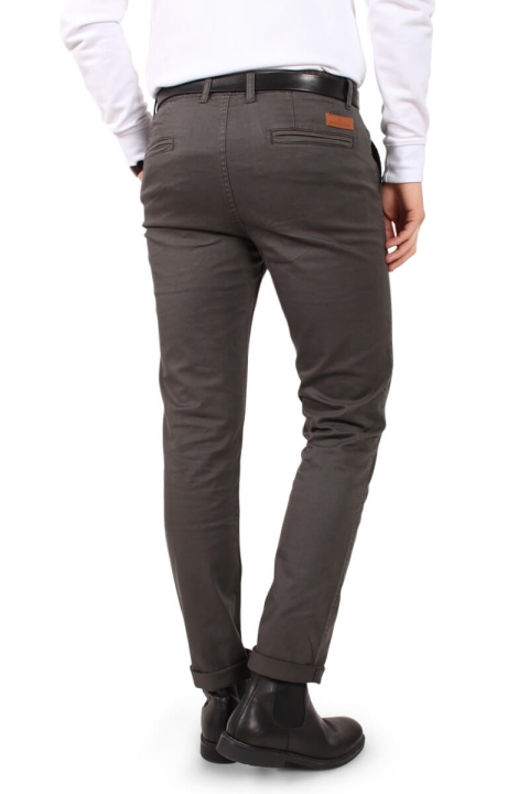 Kronstadt Daniel Stretch Chino Byxor Stone Grey