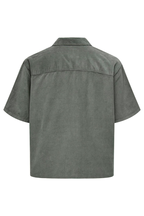 ONLY & SONS Alfi Relax Cord SS Shirt Castor Gray