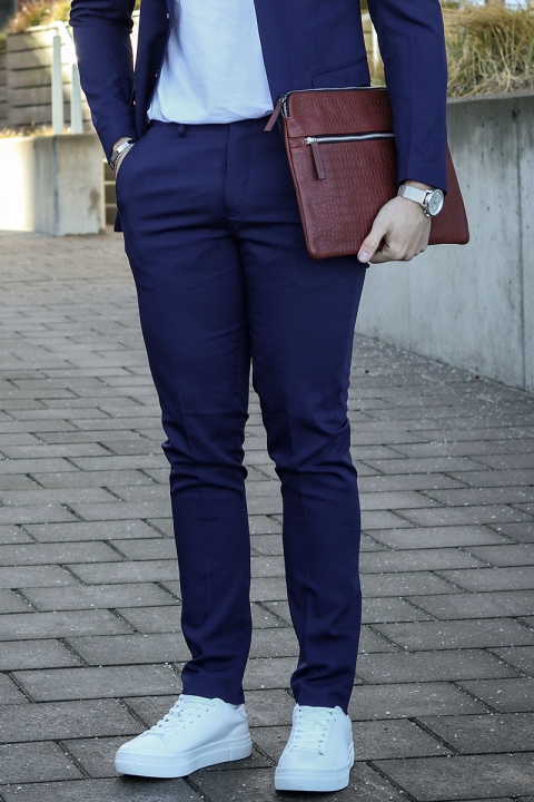 Jack & Jones Premium Franco Slim Fit Kostym Medieval Blue