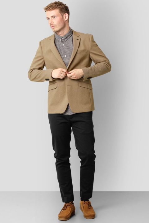 Clean Cut Copenhagen Milano Jersey Blazer Dark Camel