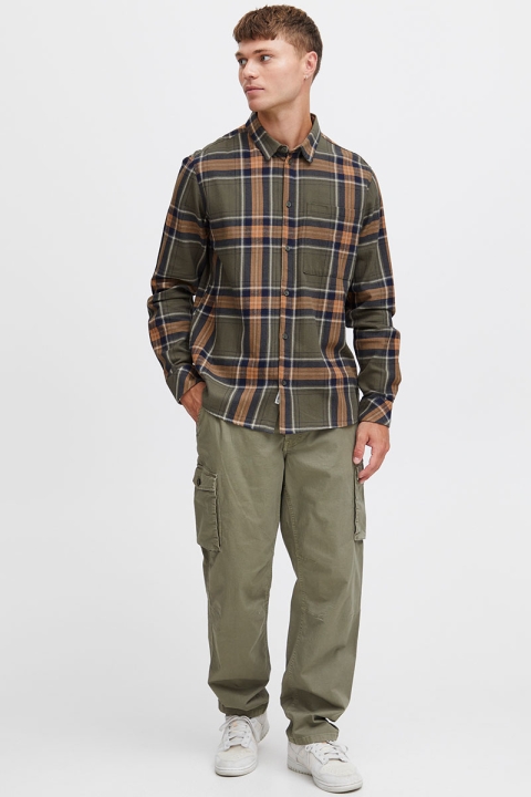 Solid Godi Shirt Dusty Olive