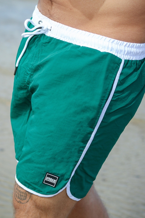 Urban Classics Retro Badbyxor White/Green