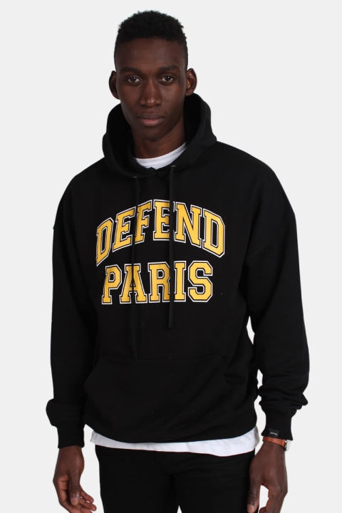 Defend Paris 92 Hoodies Tröja Capuche Black