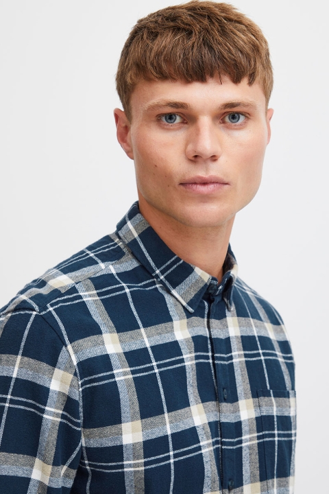 Solid Gisa Shirt Insignia Blue