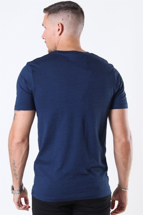 Selected The Perfect Mel SS O Neck Tee Estate Blue Stripes