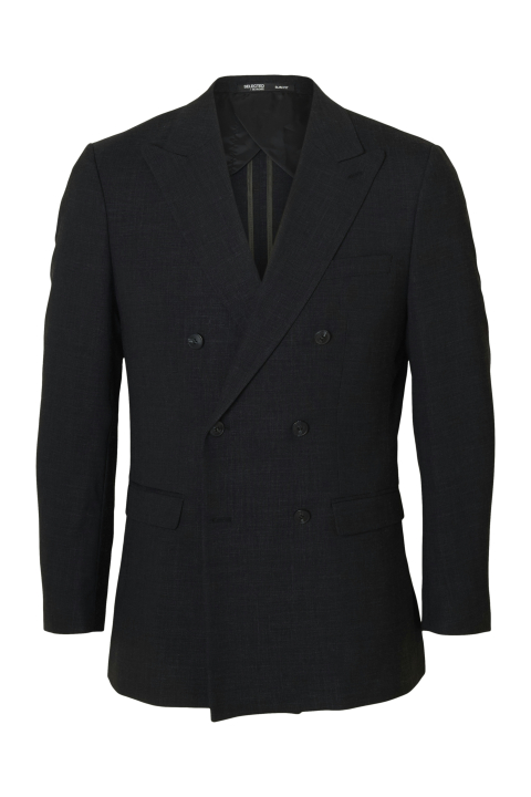 Selected Oasis Linen DB Blazer Black