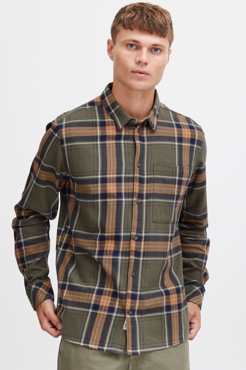 Solid Godi Shirt Dusty Olive