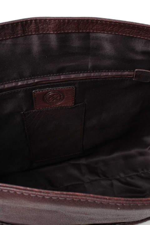 Saddler FinsbKlockay Taske Dark Borwn 