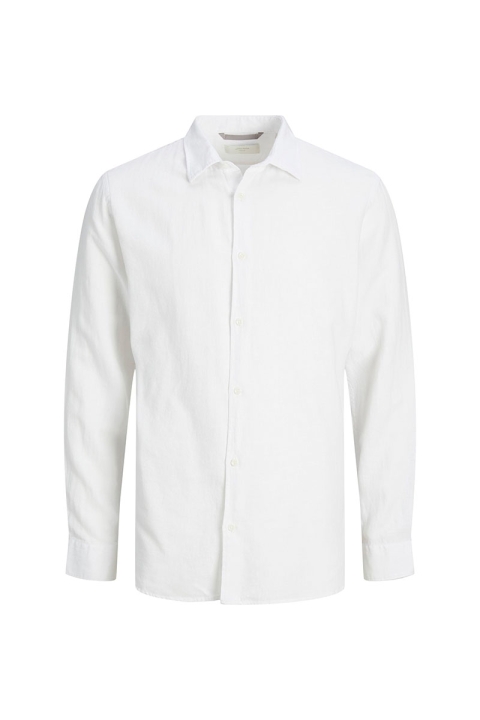 Jack & Jones Layne Linen Shirt LS Bright White