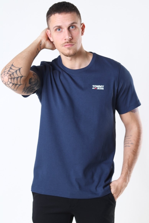 Tommy Jeans Regular Corp Logo T-shirt Twilligt Navy
