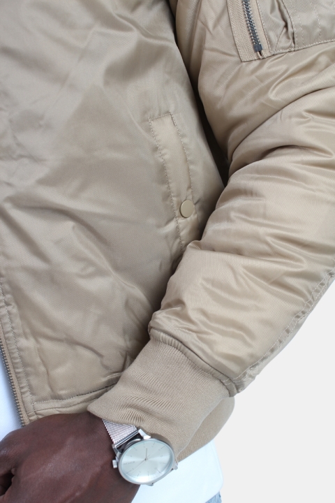 Urban Classics Bomber Jacka Beige