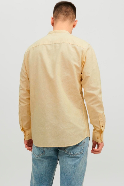 Jack & Jones SUMMER LINEN BAND SHIRT L/S Jojoba