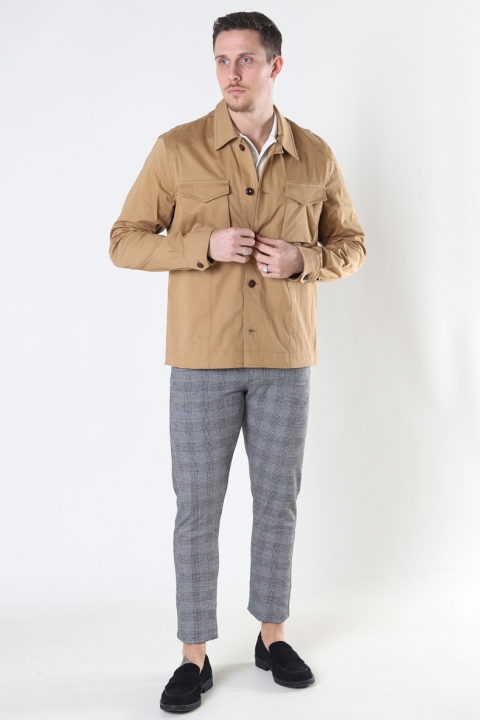 Mos Mosh Gallery Milo Cole Overshirt Warm Sand