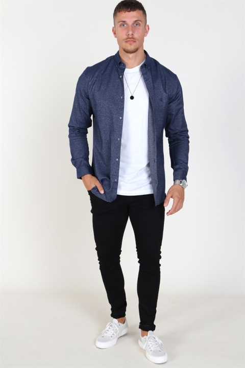 Jack & Jones jprlogo twist shirt L/S sts Navy Blazer