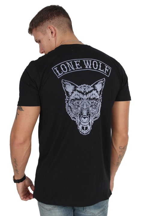Just Junkies Ganger Wolf T-shirt Black
