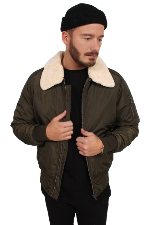 Urban Classics Pilot Bomber Jacka Olive