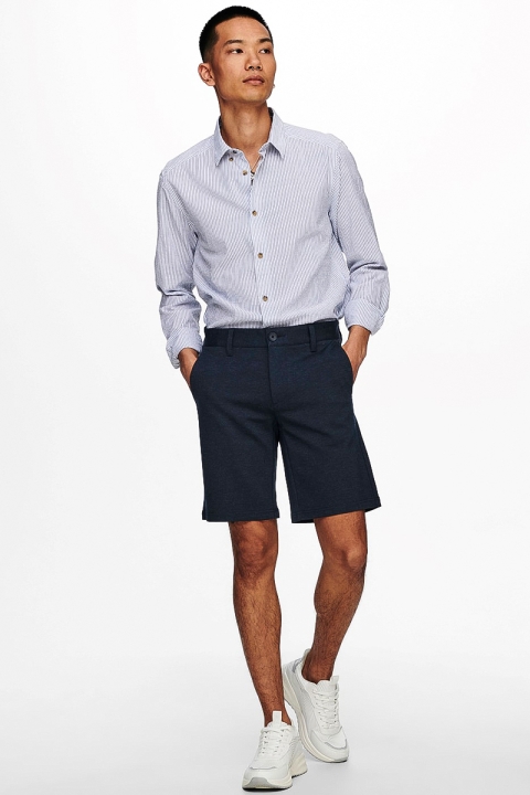 ONLY & SONS ONSMARK SHORTS MELANGE GW 8669 NOOS Dress Blues