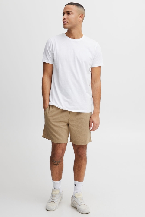 Solid Frevne Seersucker Shorts Sand