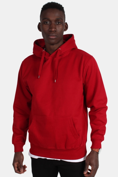 Basic Brand Hooded Tröja Red