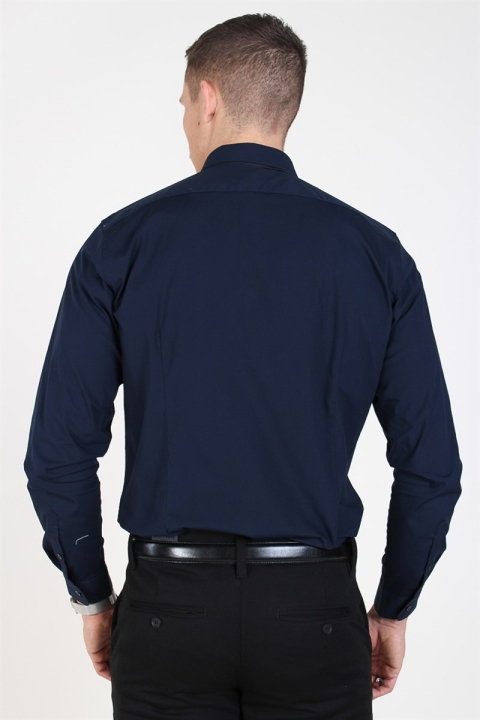 Selected Slim-Michigan LS Skjorta Navy Blazer