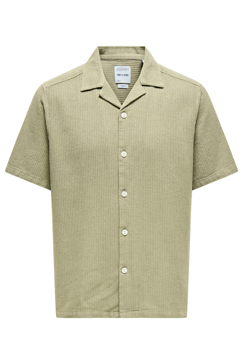 ONLY & SONS Bertil Waffle SS Resort Shirt Twill