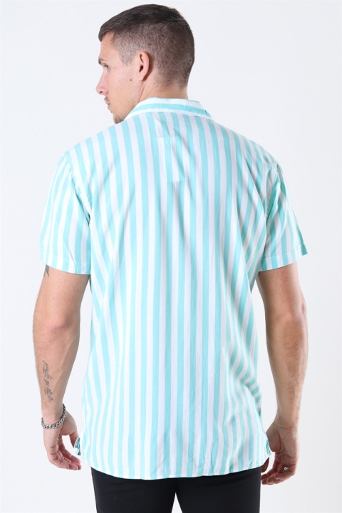 Jack and Jones Tyler Skjorta SS ORG Aqua Sky