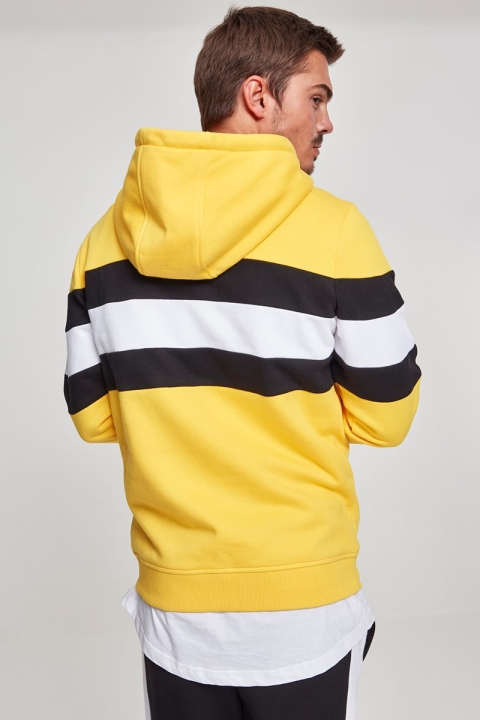 Klockaban Classics Chest Striped Hoodie Chromeyellow/ Black/ White