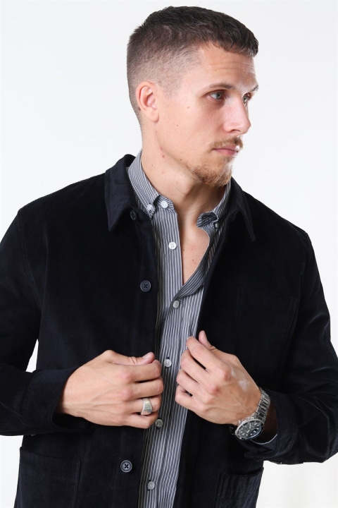 Clean Cut Steve Overshirt Black