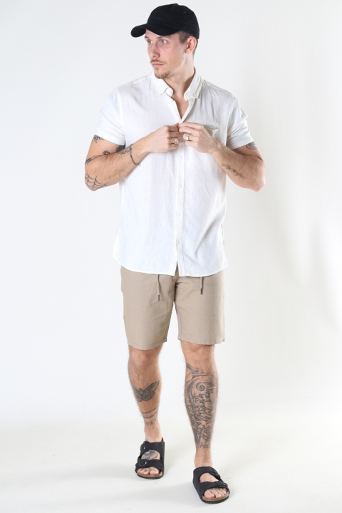 ONLY & SONS ONSLEO SHORTS LINEN MIX GW 9201 NOOS Chinchilla