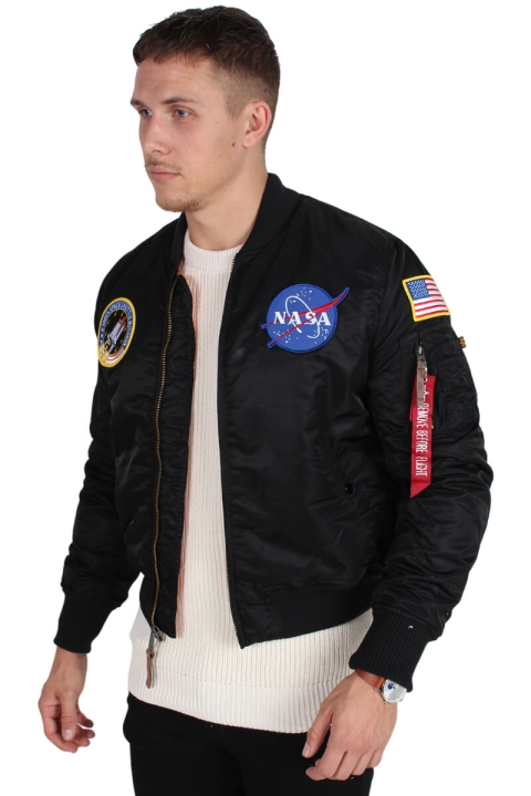 Alpha Industries MA-1 VF NASA Bomber Jacka Black