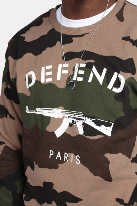 Defend Paris Crew Tröja Camo Tan