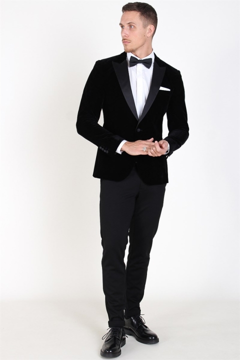 Only & Sons Manny Velvet Tux Kavaj Black