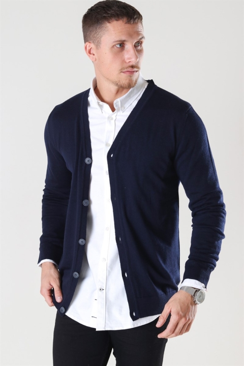 Kronstadt Johannes Merino Sticka Cardigan Navy