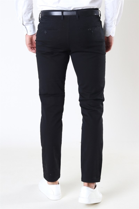 Selected Slim-Miles Flex Chino Pants Black