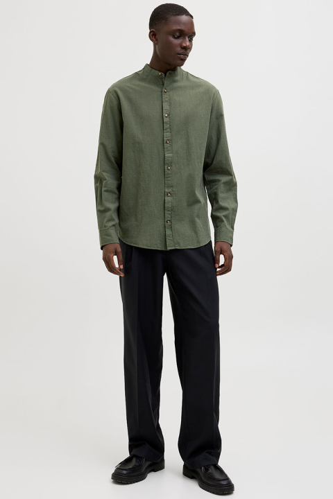 Jack & Jones Summer Band Shirt LS Beetle
