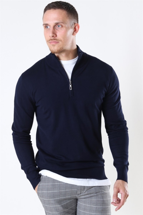 Jeff Argento Half Zip Sticka Navy