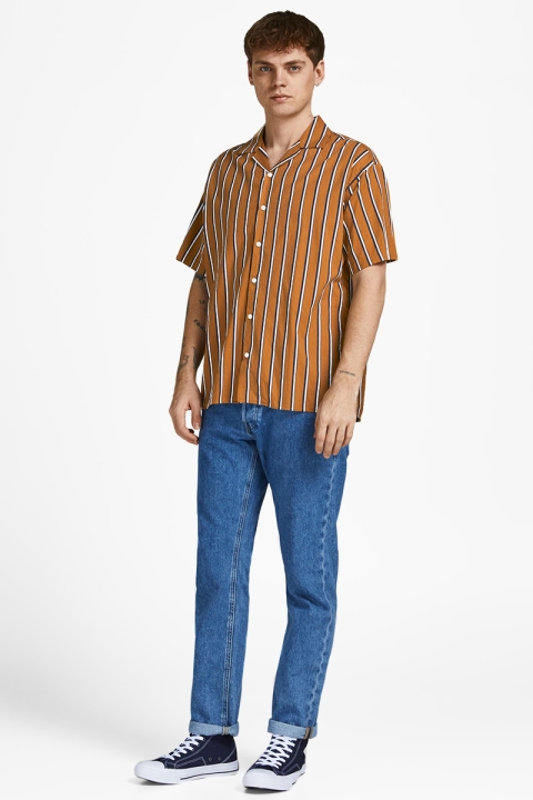 Jack & Jones JPRBLATROPIC RESORT SHIRT S/S RELAX SN Toasted Coconut