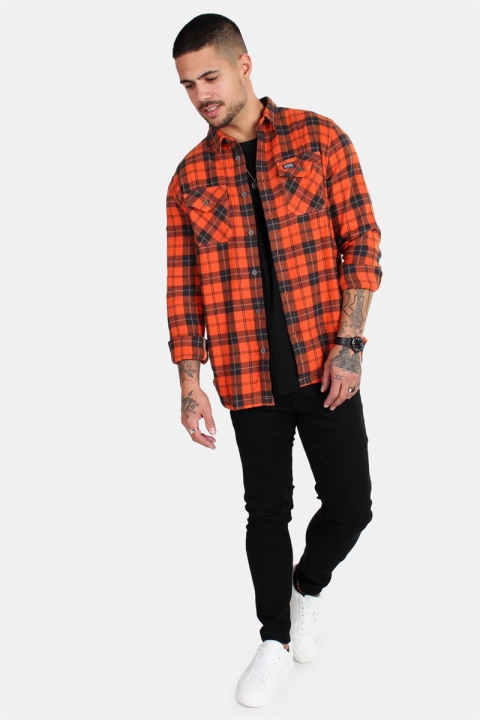 Superdry Rookie Ridge Skjorta Broken Twill Orange