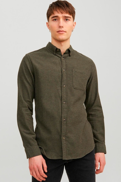 Jack & Jones Classic Melange Shirt L/S Rosin