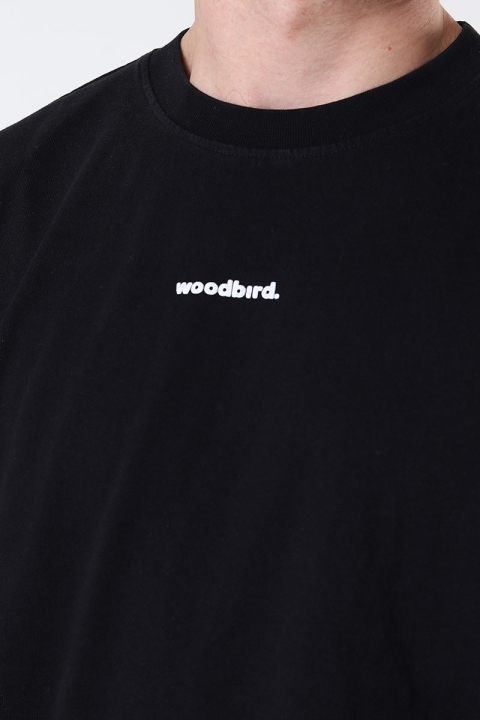 Woodbird Bose Mock Tee Black