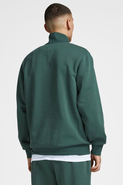 Jack & Jones JORTOBIAS HALF ZIP SWEAT KA Trekking Green