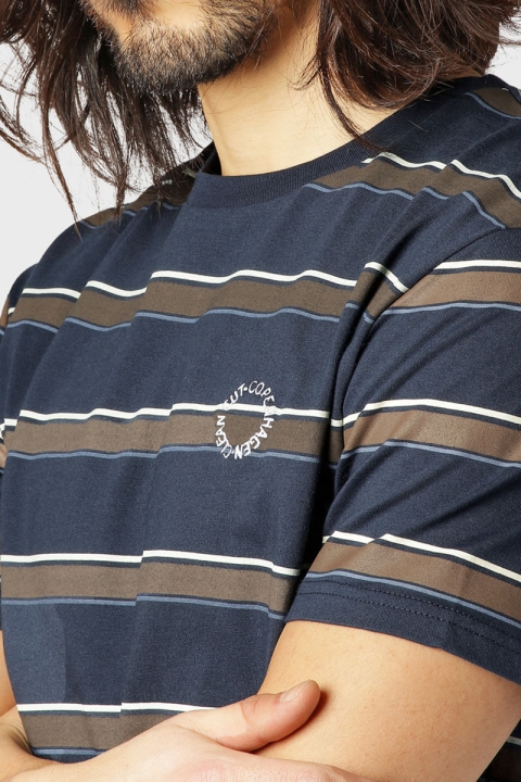 Clean Cut Copenhagen Grant Striped Tee Navy