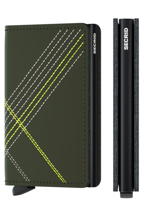 Secrid Slimwallet Stitch Linea Lime